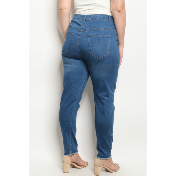FINAL SALE | PLUS SIZE 3X "Hey Momma" High-waist Jeans - Picture 3 of 3